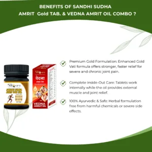 Sandhi Sudha Amrit Gold Pain Care Combo